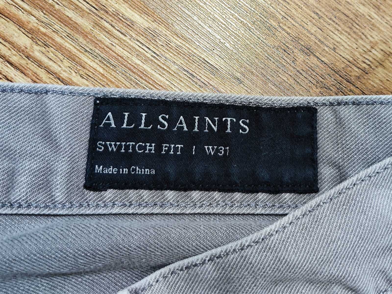 AllSaints Оригинални мъжки дънкени къси панталони размер 31