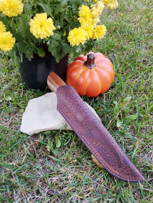 Кания за нож ръчна изработка от естествена кожа