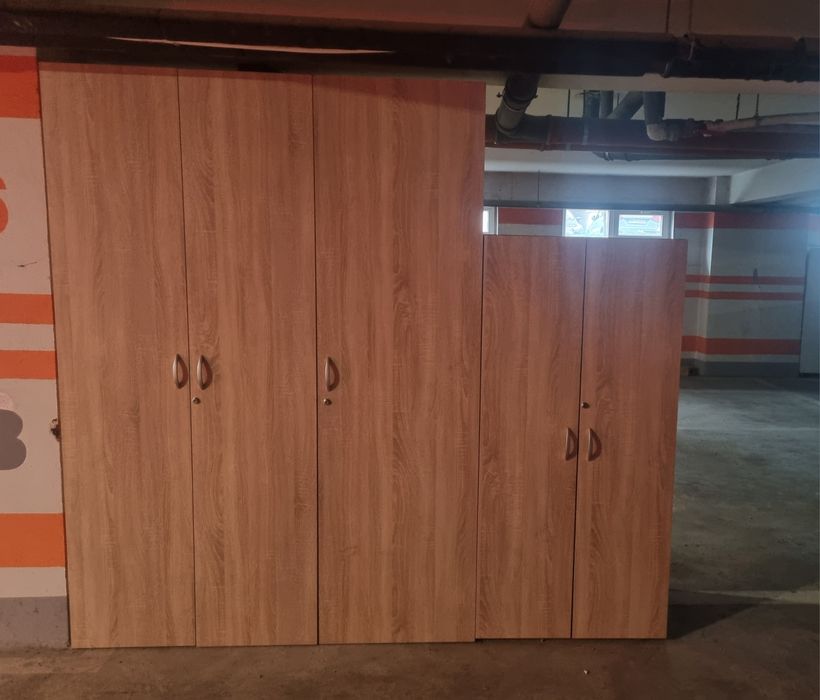 3 Dulapuri de Depozitare Mari din Pal