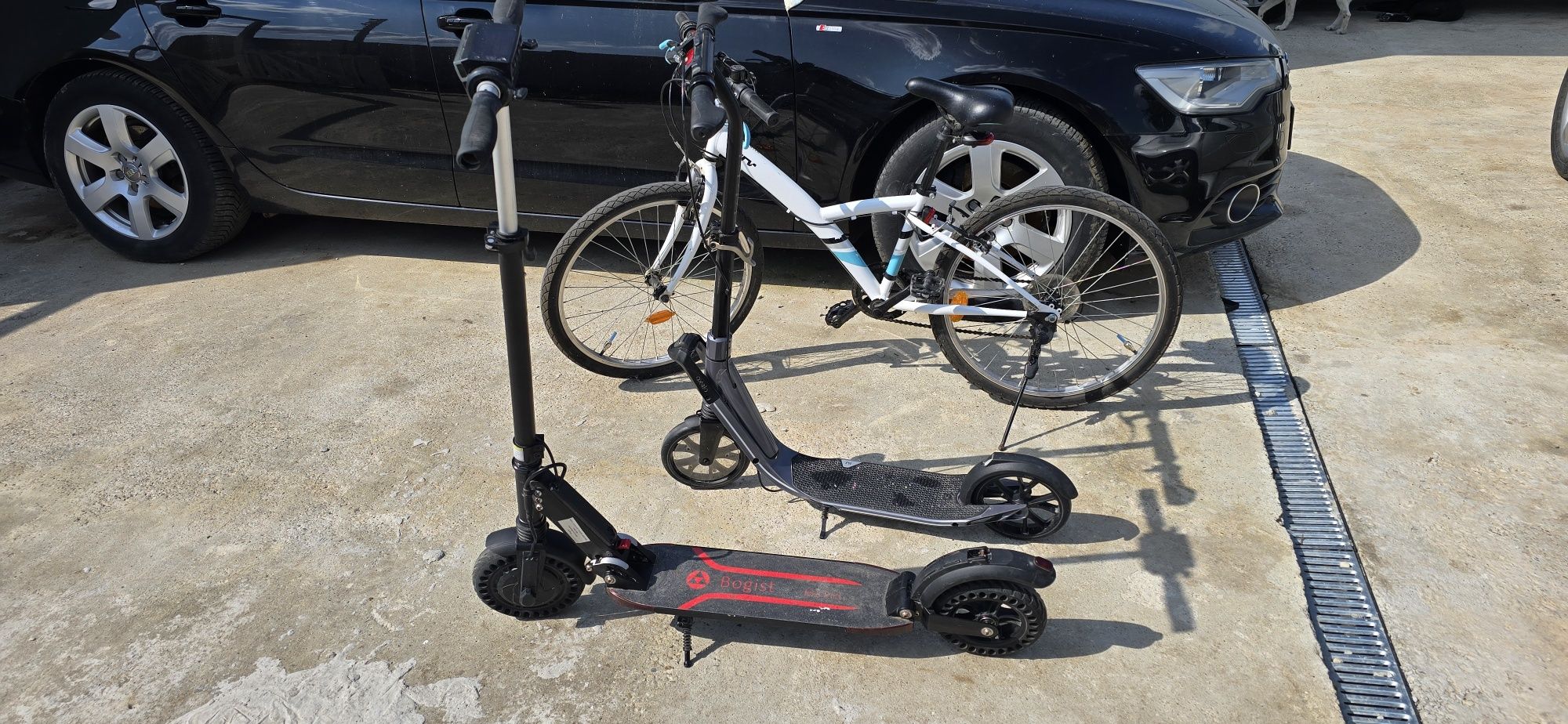 Trotinetă electrică-Trotinetă manuală-Bicicletă BTwin 100 originală