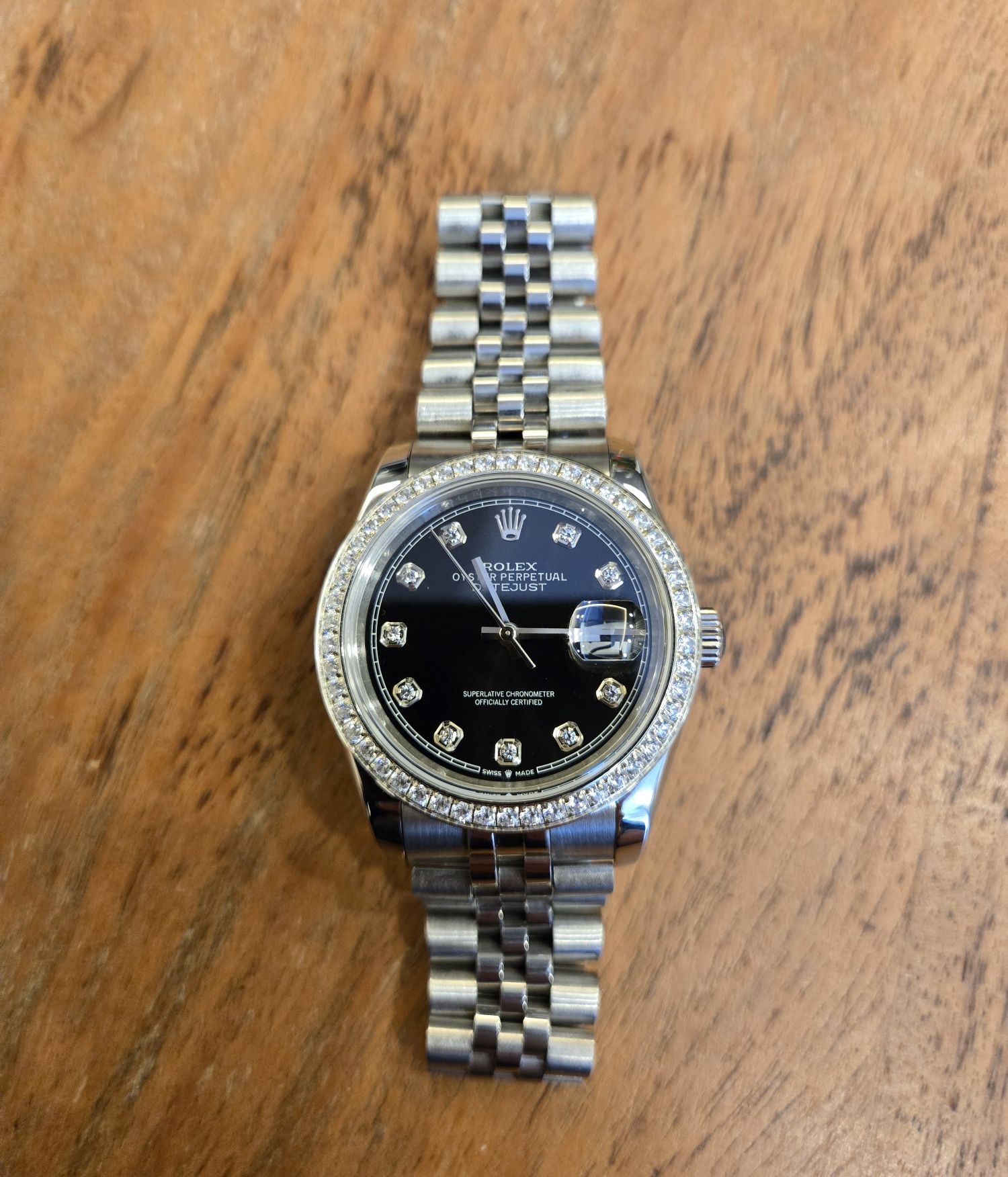 Rolex date just diamont
