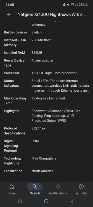 Vand Netgear Nighthawk XR1000 WiFi6