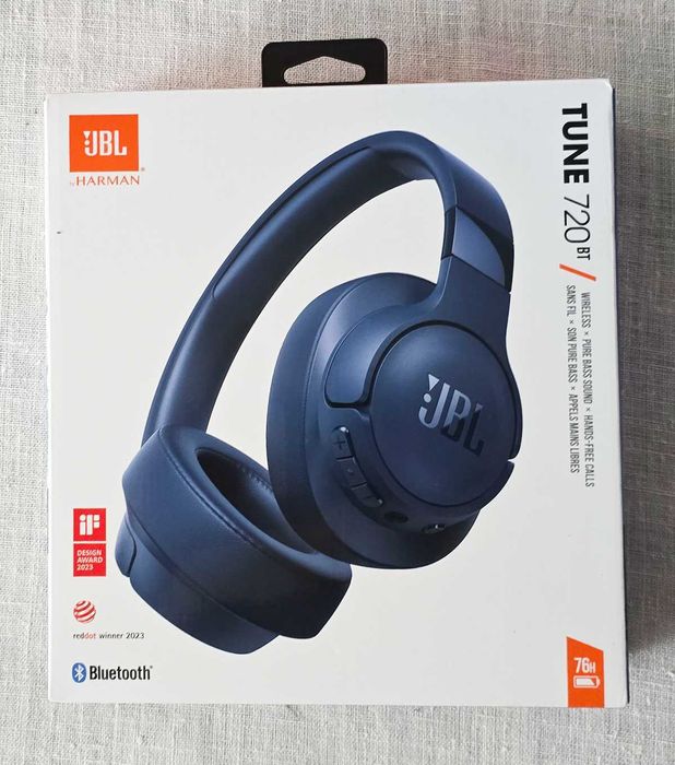 Безжични Bluetooth слушалки JBL T720BT - Гаранция до 04.05.2027