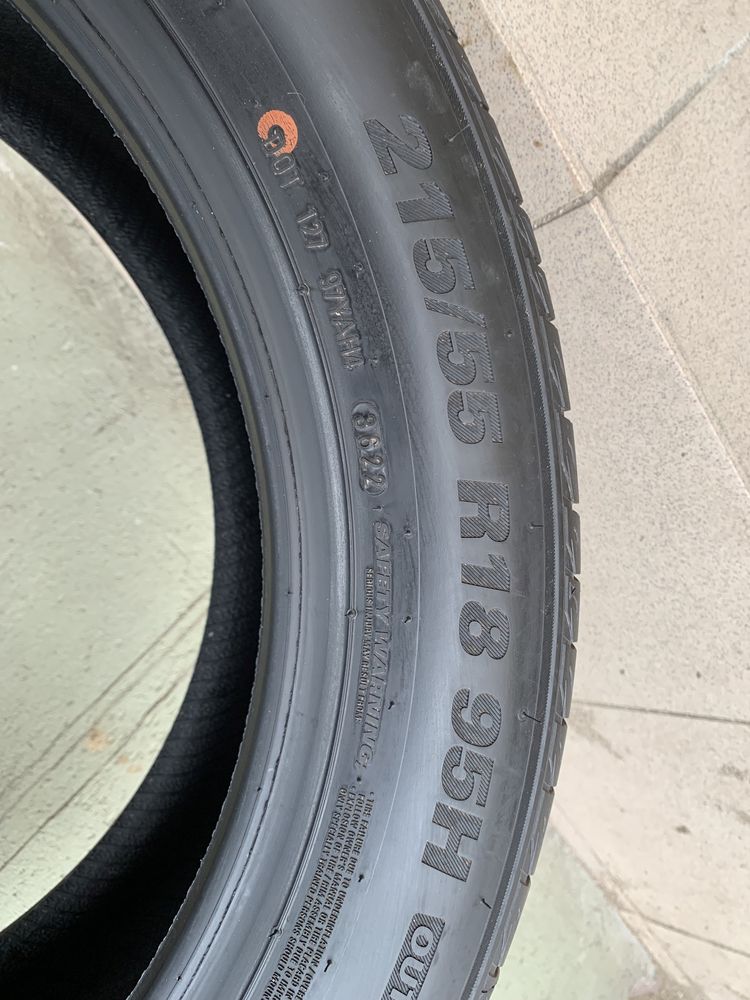 Vand 4 anvelope vara KUMHO dot: 36\22 - dim: 215 55 18