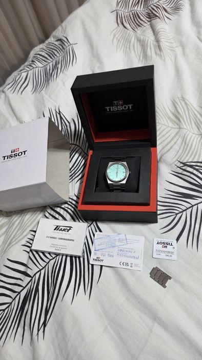 Vand ceas Tissot  Prx cadran Tiffany Blue