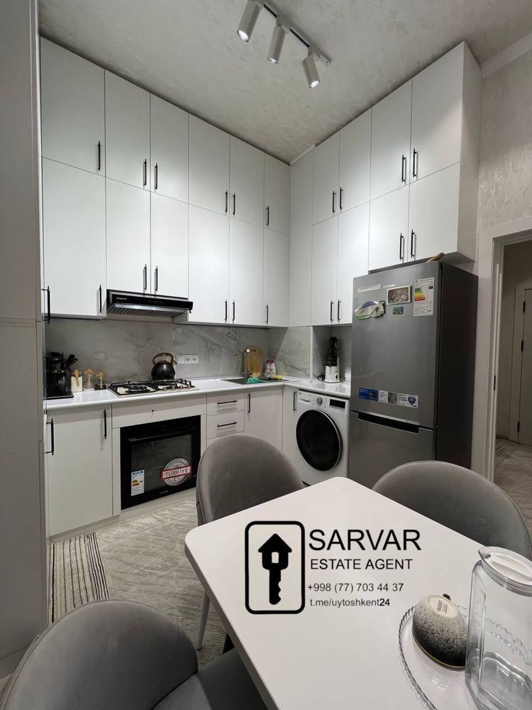 2-комнатная квартира в ЖК Fazo Residents, 2/7, 50 м², мебель, техника