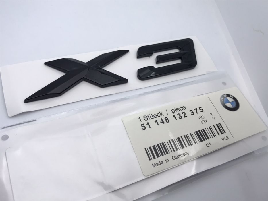 Emblema BMW X3 negru nou