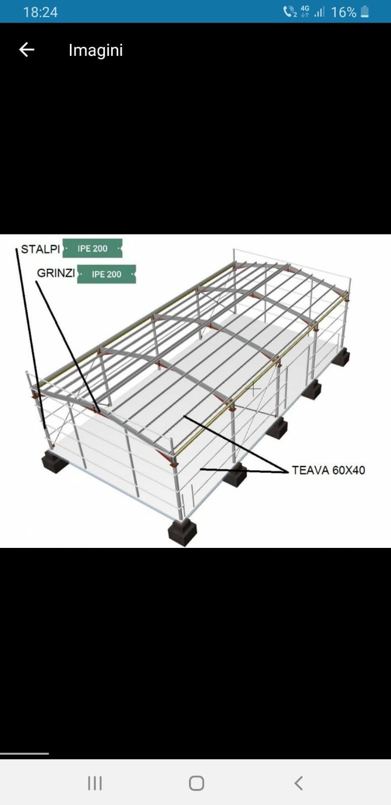 Vand hala metalică 12x30h4'5 și 15x30m prof 200