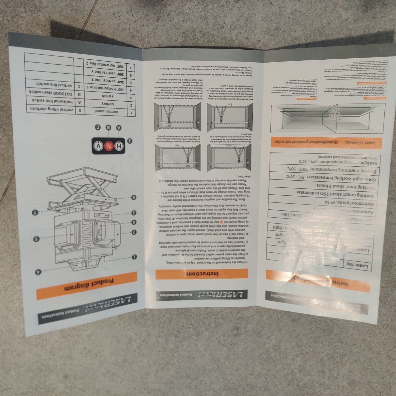 Nivela laser noua , 360 grade cu trepied