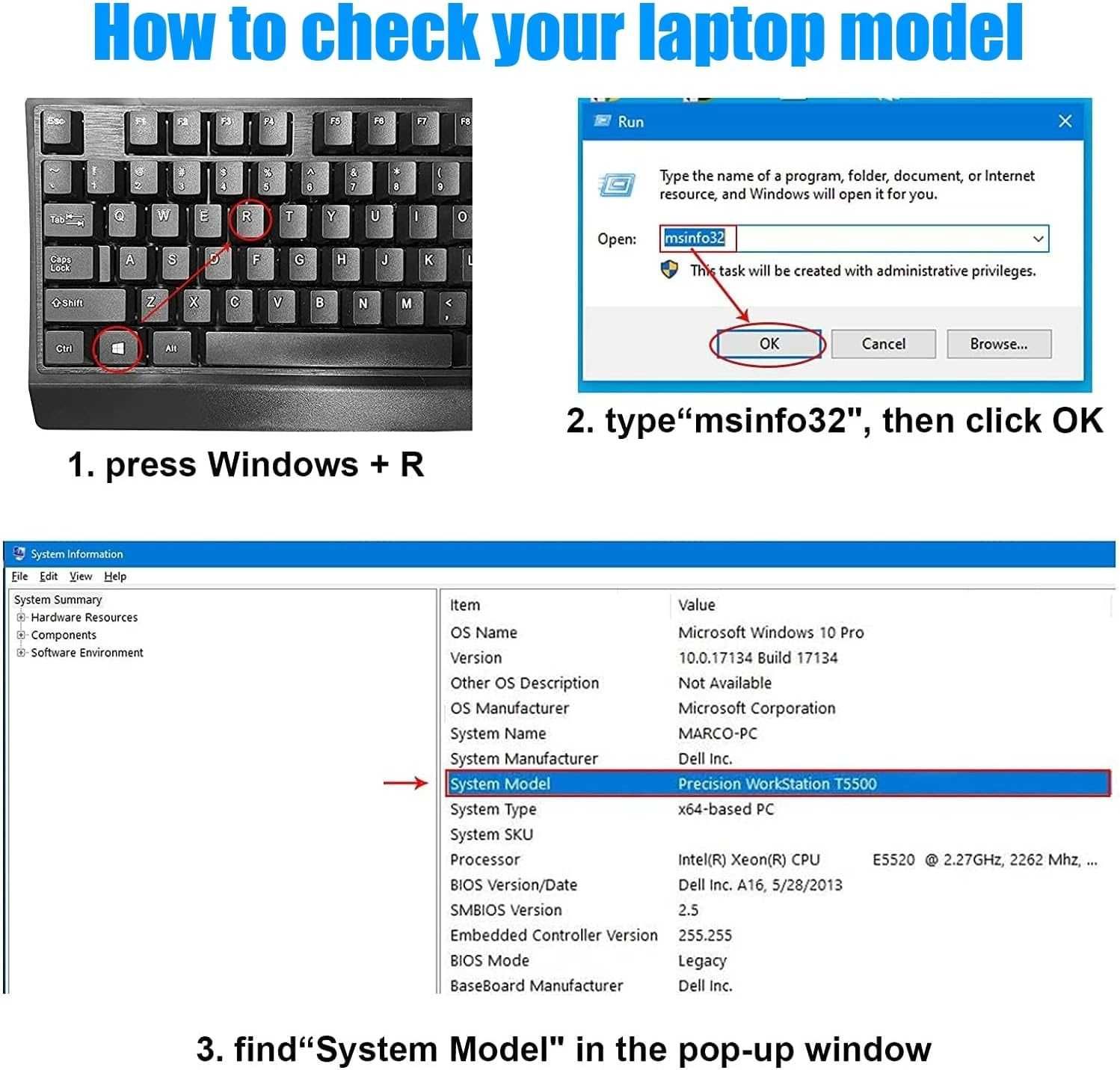 HJTPOWER 3HWPP Батерия за лаптоп Dell Latitude 14 15 Precision 3541