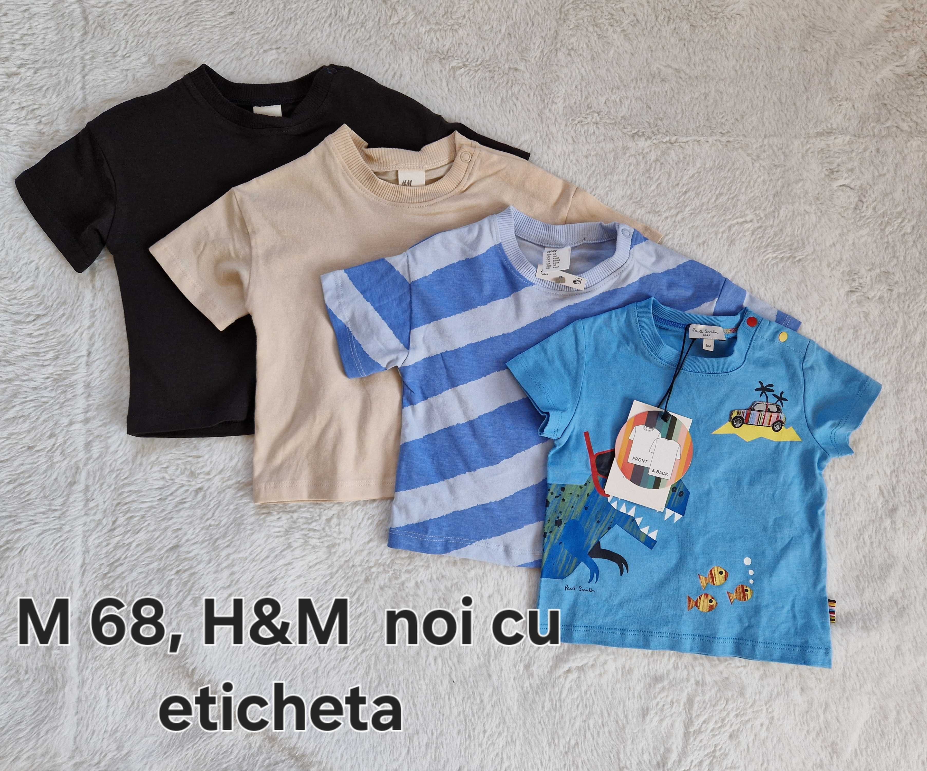 8 x Tricouri noi copii -  M 68 - H&M