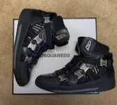 Мъжки кожени кецове dsquared2 high. 45