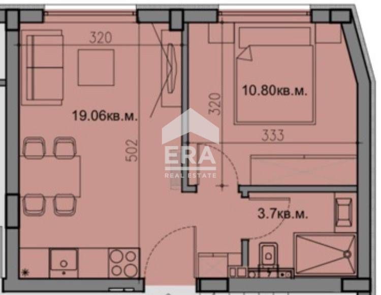 Двустаен апартамент за продажба, със завършване до ключ, в новопострое