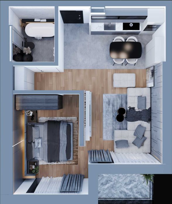 Apartament 51.3 mp - Rossetti Iasi
