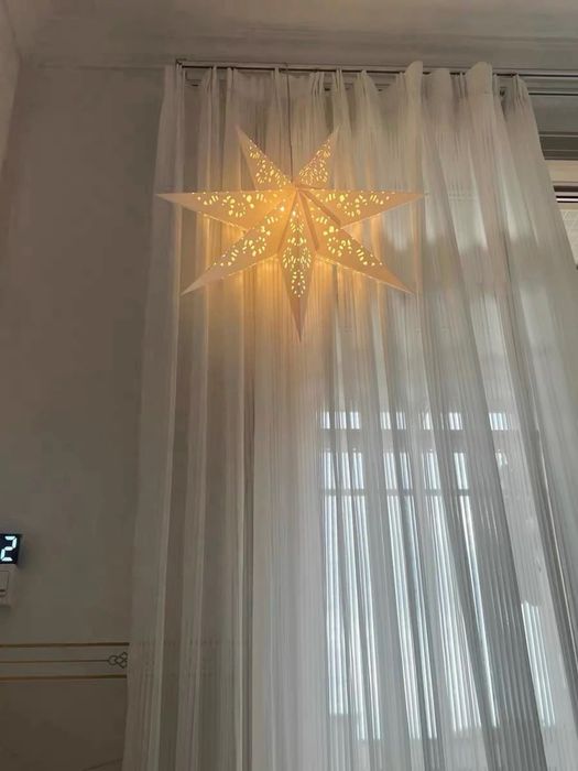 Звезда светильник для декора, новогодний