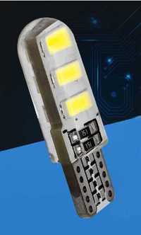 Водоустойчивa LED T10 диоднa крушкa-габарити,багажник,купе  W5W/194