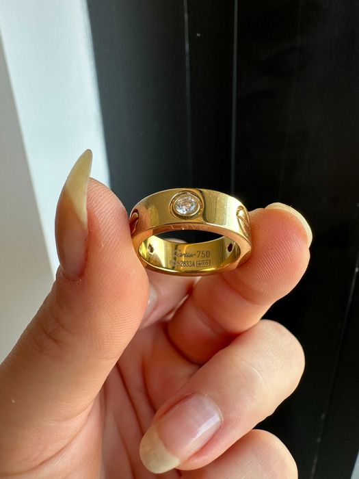 Inel Gold 5 cristale Cartier