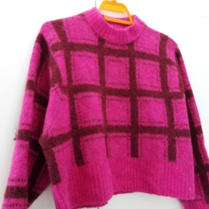 Monki crop плътен пуловер р-р М