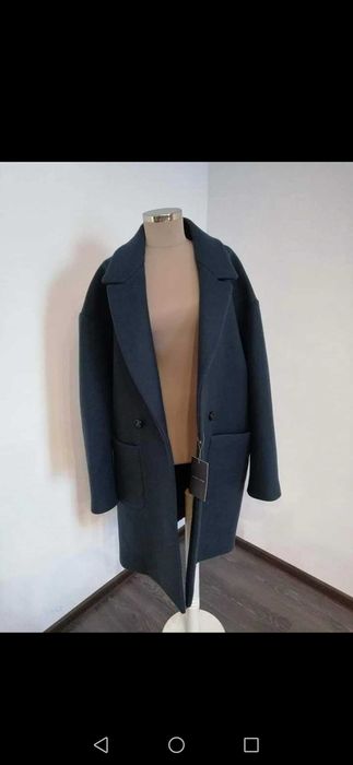 Palton bărbați Zara, L, nou cu et, gros și greu, 80% lână