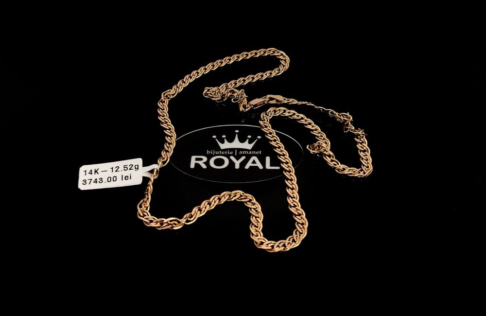 Bijuteria Royal lant din aur 14k 12.52 gr