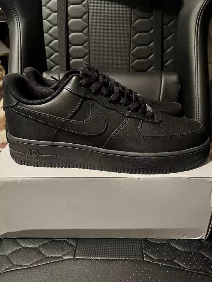Найк/Nike Air Force 1 Triple Black 36,37,38,39,40,41,42,43,44,45,46,47