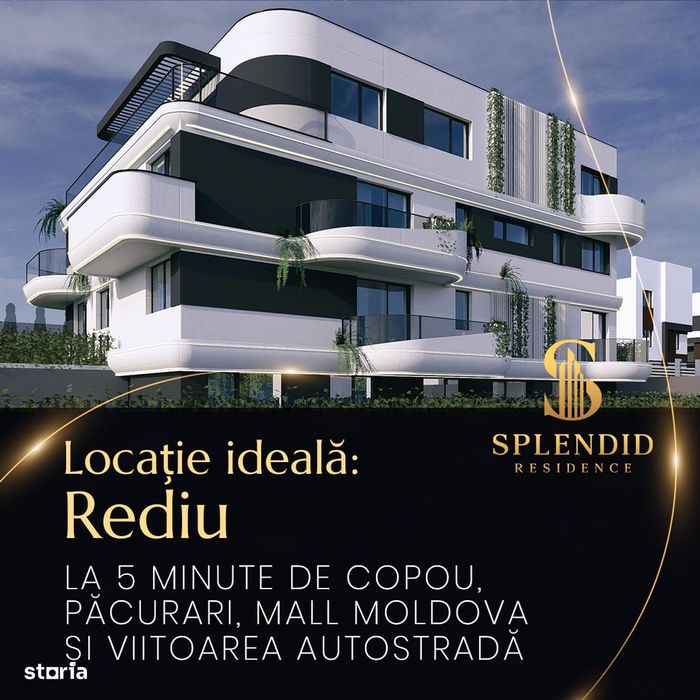 Apartament nou modern Splendid ResidenceRediu 3 camere gradina 110 mp