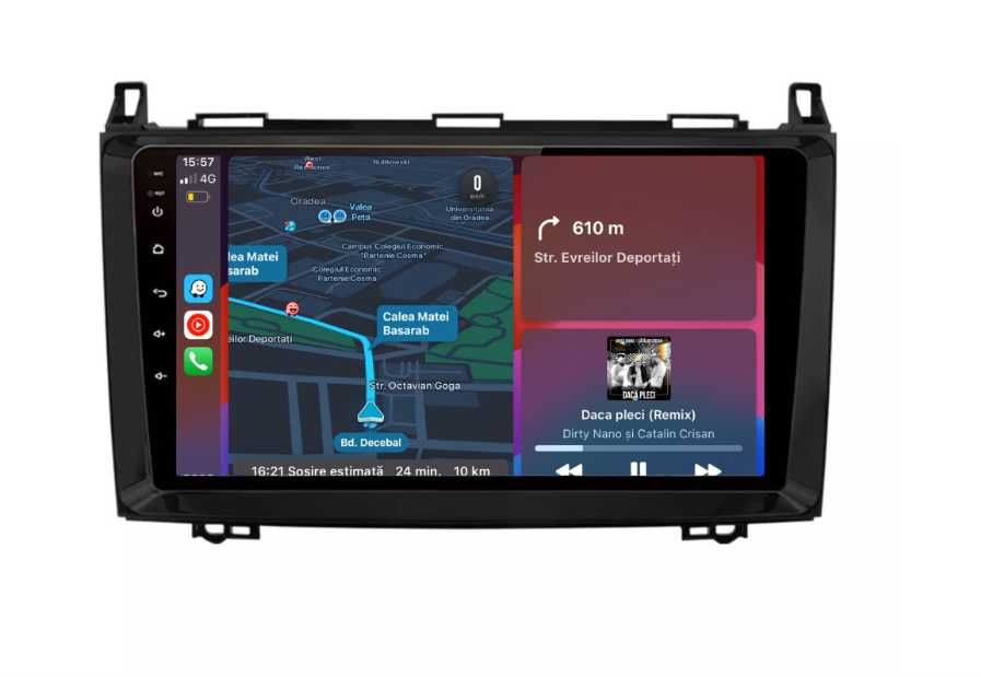 Navigatie Carplay 4GB Mercedes Vito Sprinter Viano AB Class VW Crafter