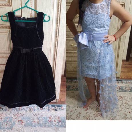 Детские вещи одежды нарядное красивое платье от 6-9летТурция