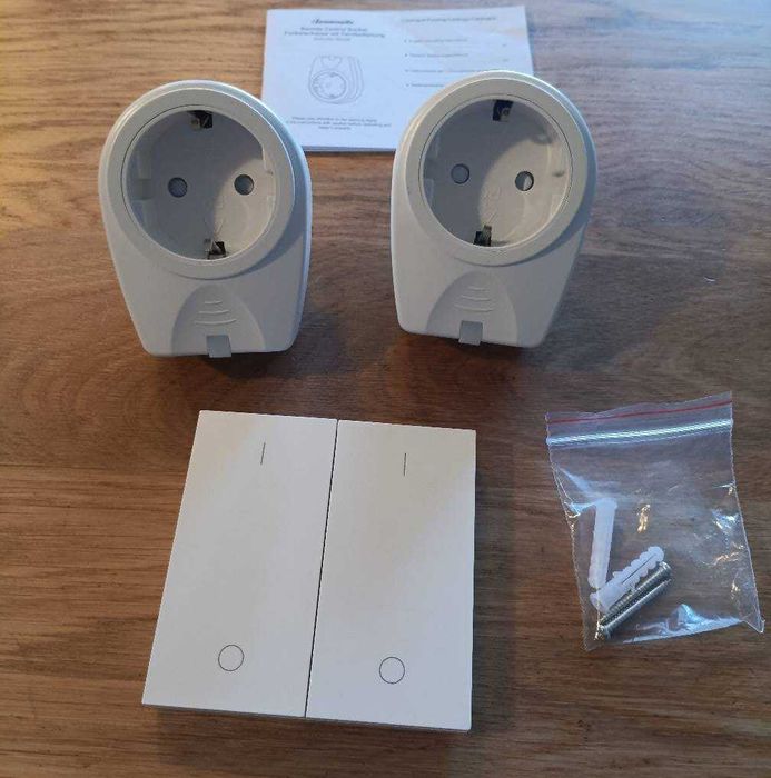 2 бр Безжичен контакт с дистанционно 16A / 3500W, 30 м обхват
