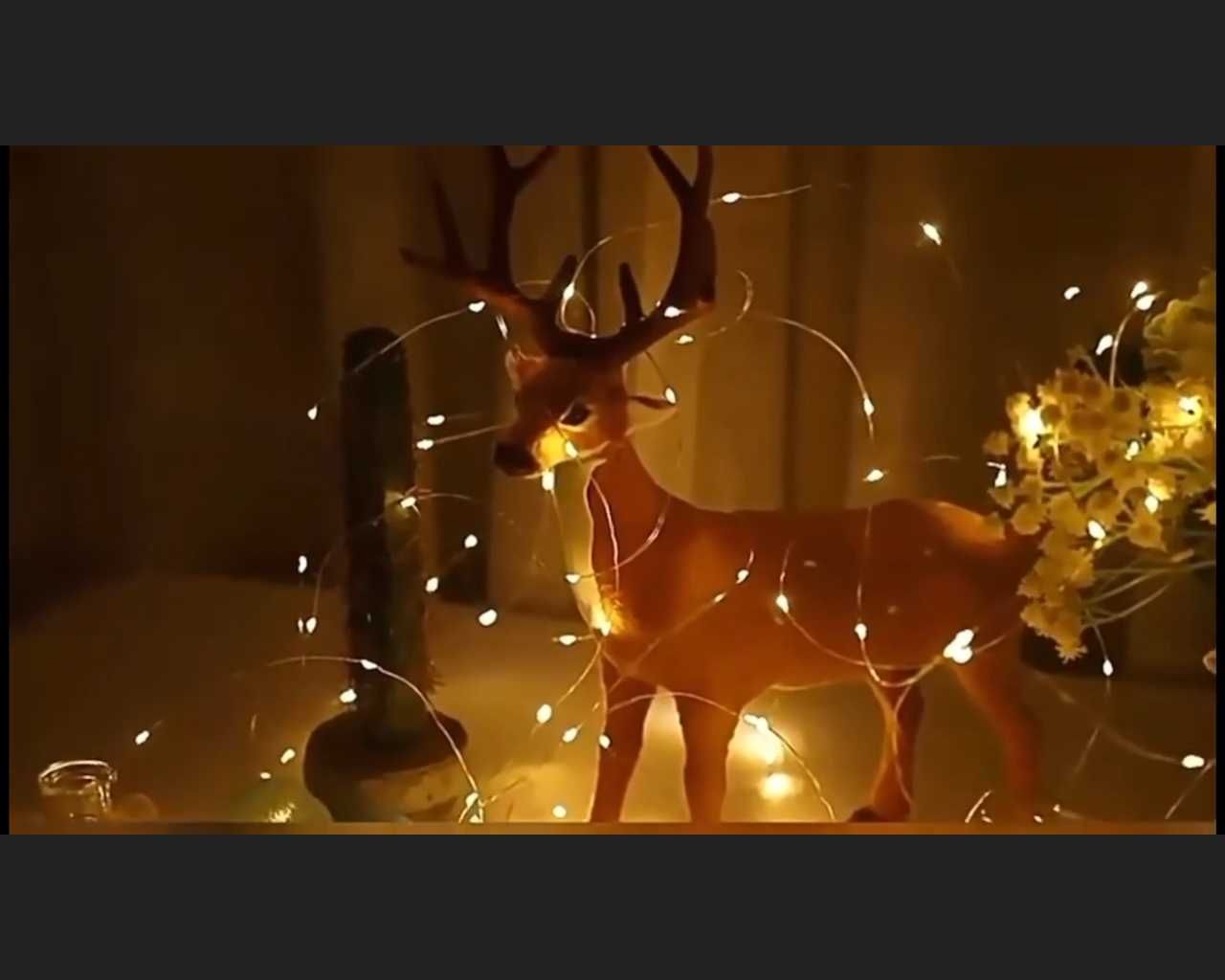 LED коледни мини лампички USB, 5м, 10м мини цветни Лед лампи