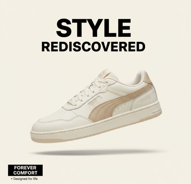 Елегантни кожени обувки Puma с мемори пяна