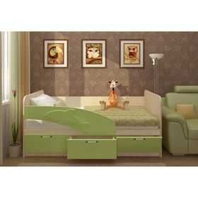 Продам кровать детскую Дельфин (80х170 см) с матрасом, цвет: салатовый