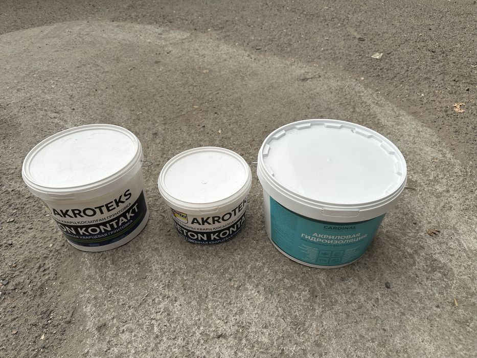 Акриловая гидроизоляция Адгезионная кварцевая грунтовка Бетоноконтакт