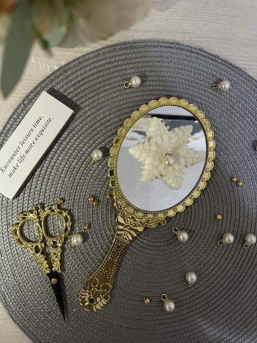 Свеча Снежинка из соевого воска