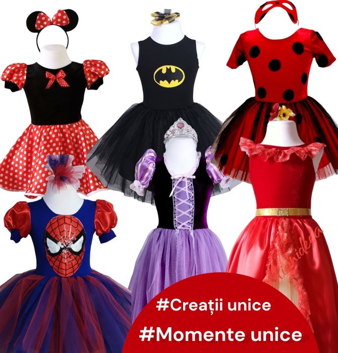 Rochiță spidergirl costum  carnaval halloween 4,5,6,7 ani