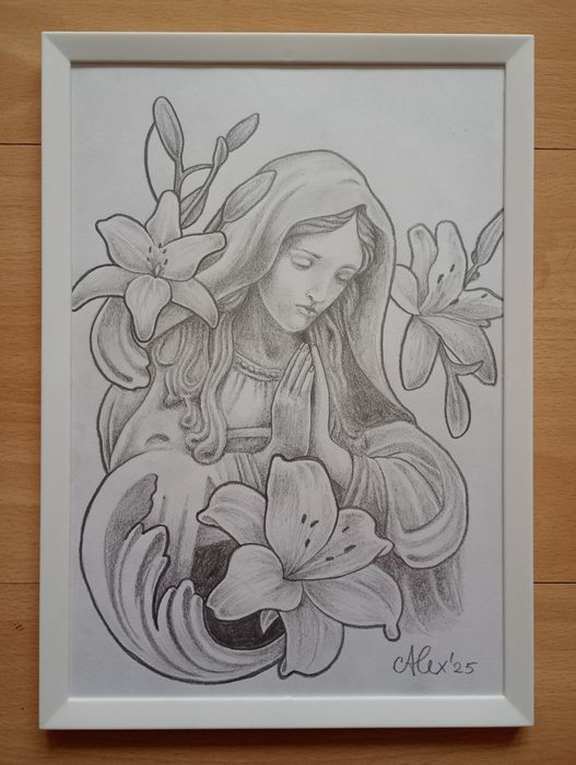 Tablou desen inramat 50 ron