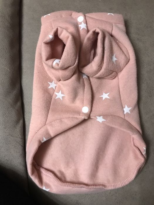 Дрехи за куче - розов суичър и жакетче с качулка