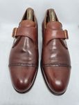 Crockett & Jones Clevedon Single Monk Strap, Burgundy, UK 8 E/ EU 42