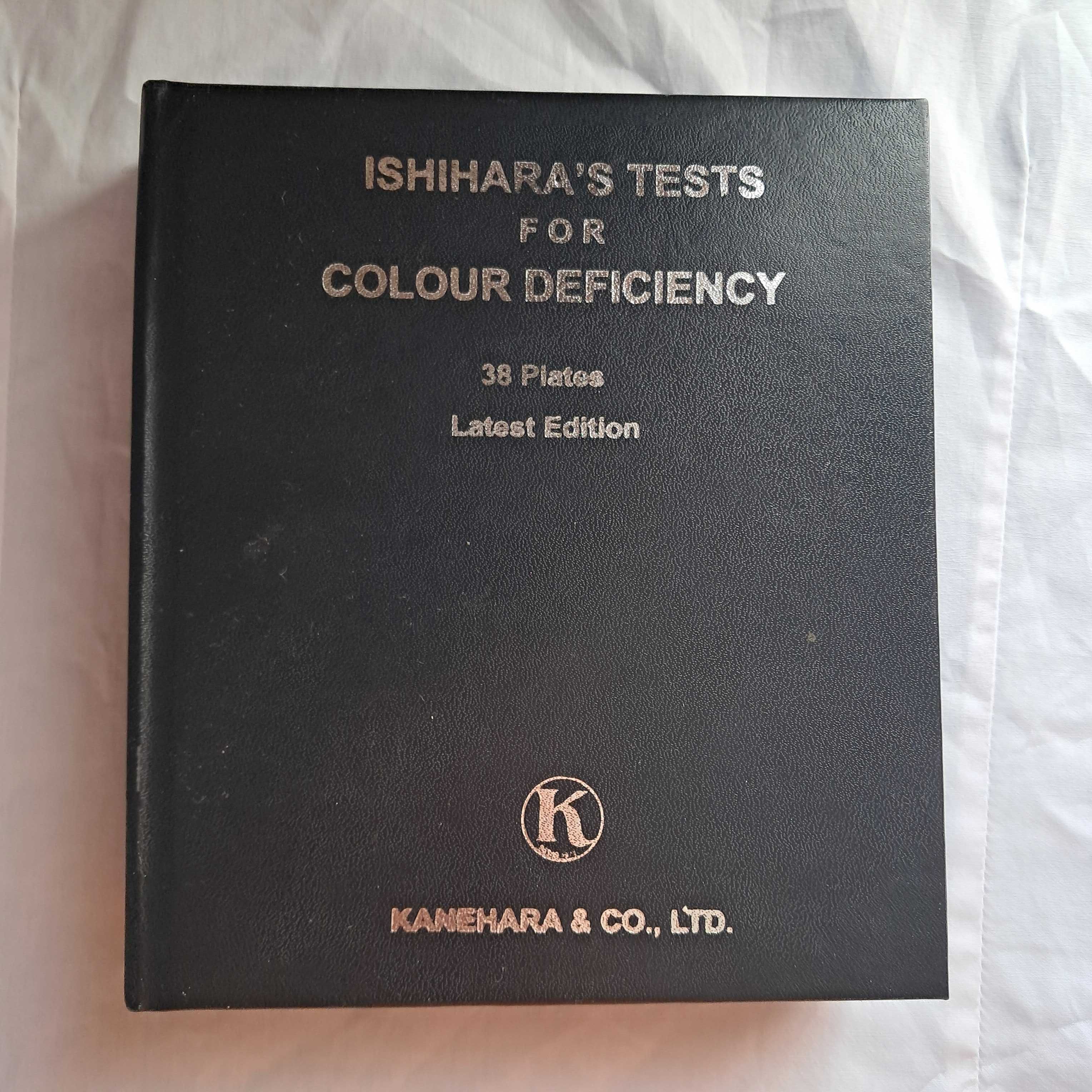 Buna ziua , vand carte cu teste ishihara , contine 38 planse .