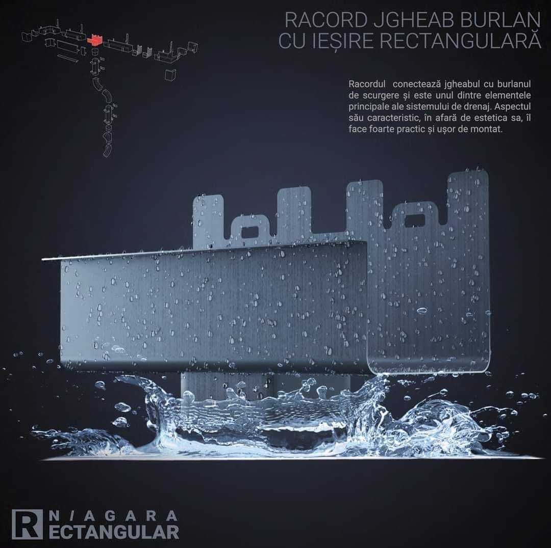 Drenaj rectangular NIAGARA, jgheaburi si burlane PREMIUM produs VIKING