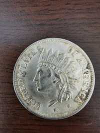 Moneda 1 dolar 1851 argint