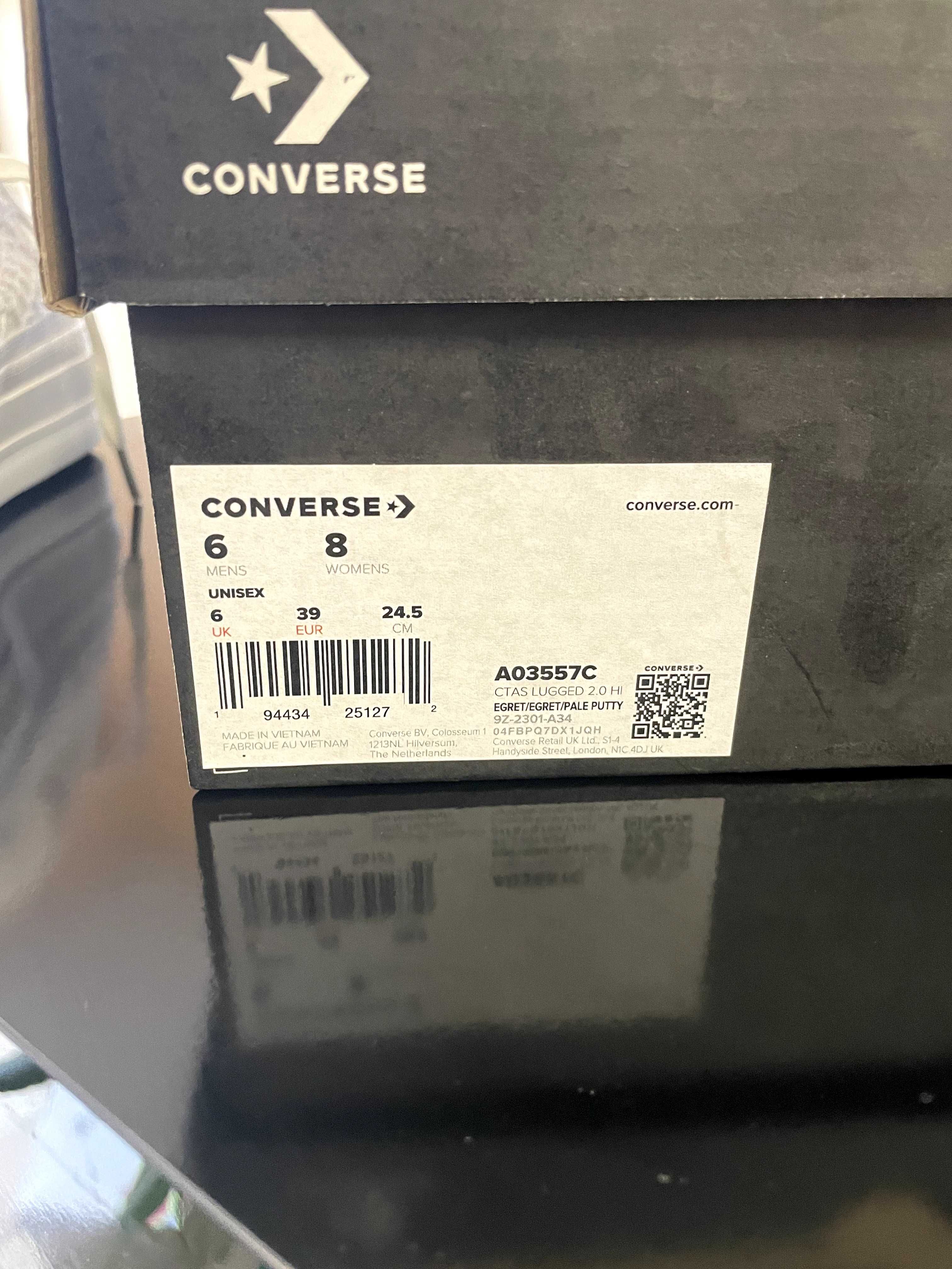 Високи кецове Converse 39 Chuck Taylor All Star Lugged 2.0 в бяло
