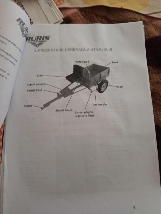 Vând remorcă Ruris