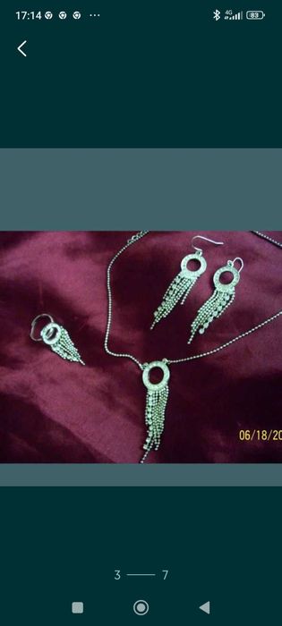Set bijuterii argintii Avon