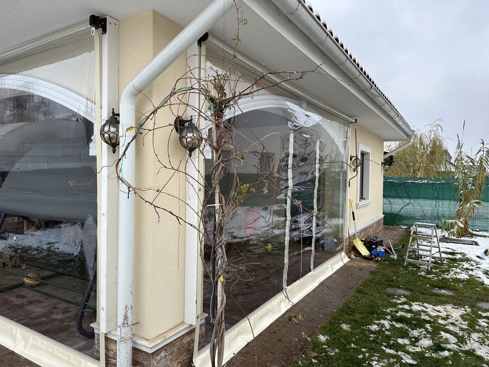 Folie terasa ,rulou transparent