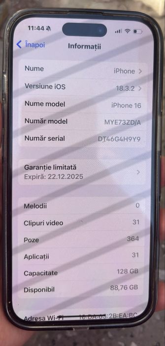Vand iphone 16 simplu