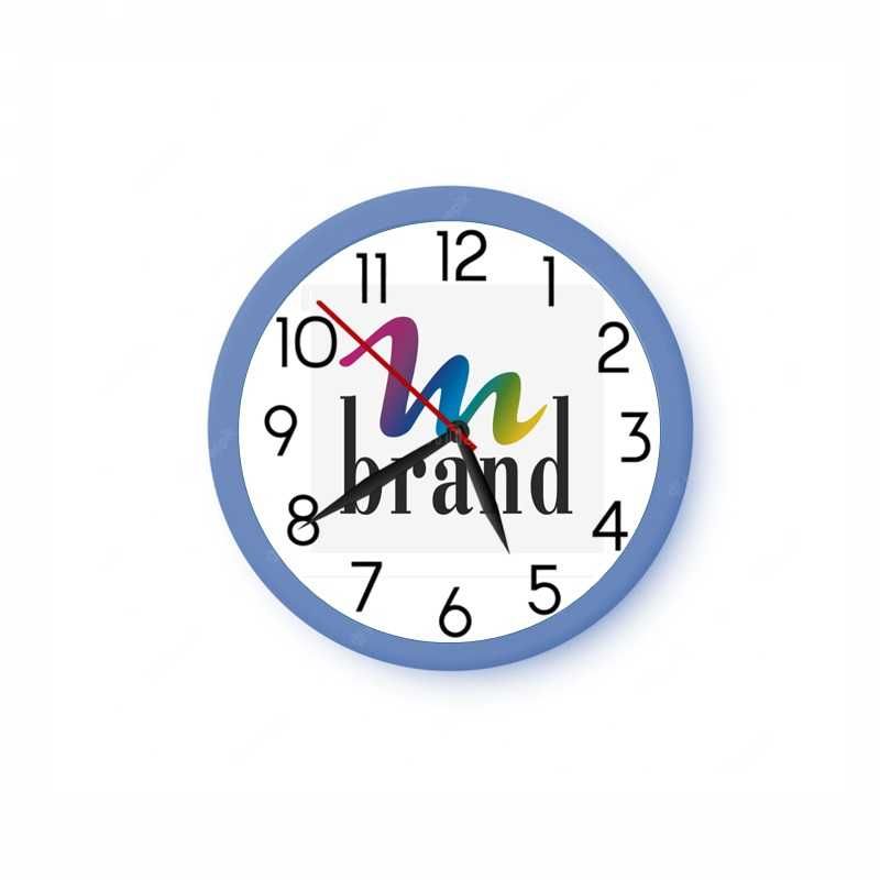 Стенен часовник с Ваша снимка или фирмено лого - в цвят по избор!