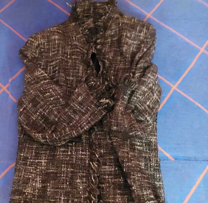 Cardigan casual cu fir