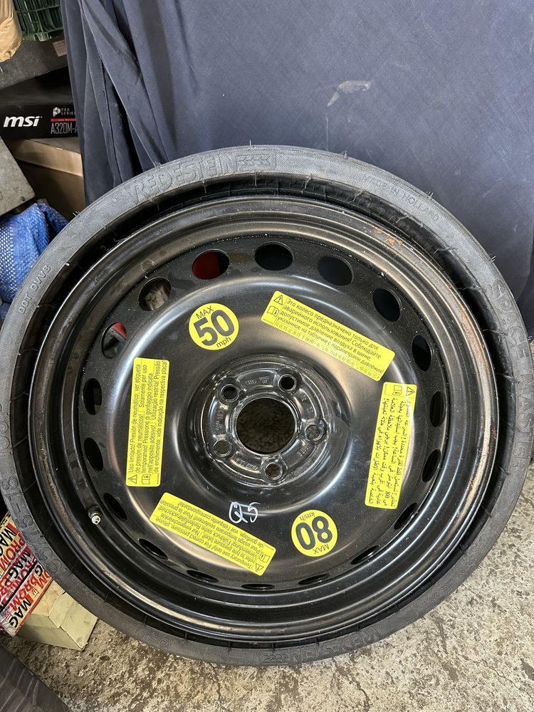 Резервна гума патерица за Audi Q5 8R 195 75 18 5x112mm 8R0601027J et36