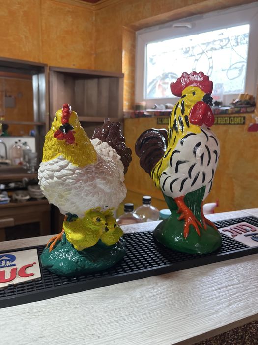 Ser figurine cocos si gaina 25 cm
